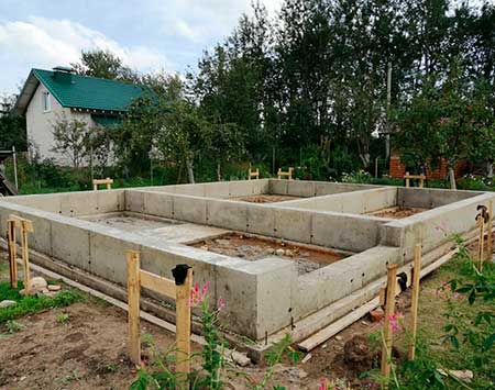 Свайно-ленточный фундамент