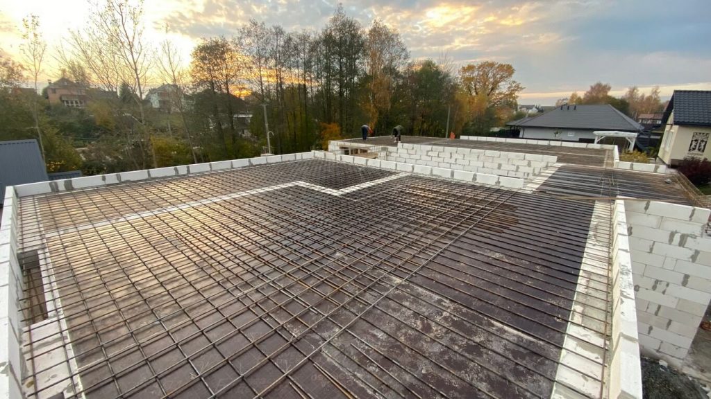 Заливка плиты перекрытия