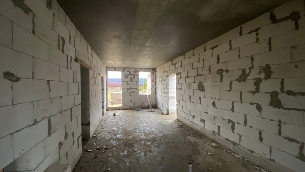 Заливка плиты перекрытия