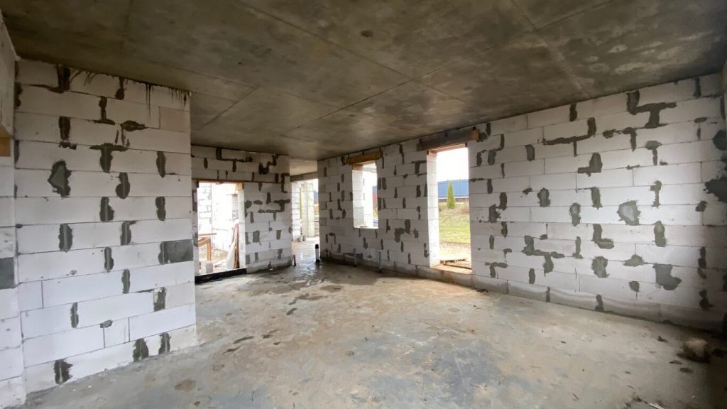 Заливка плиты перекрытия