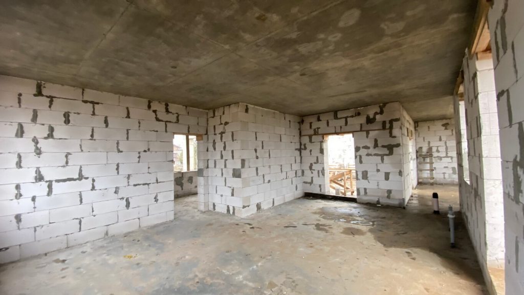 Заливка плиты перекрытия