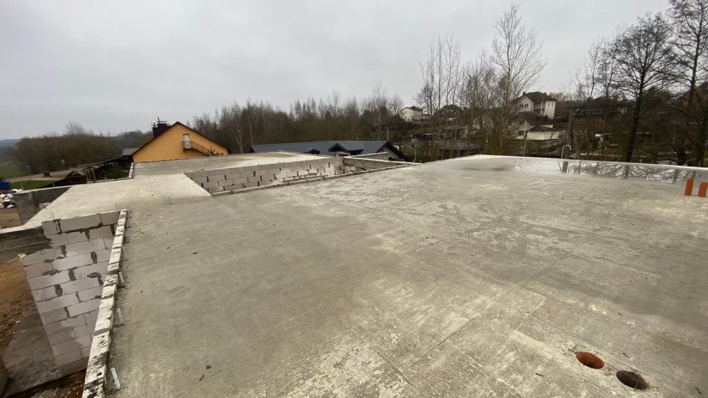 Заливка плиты перекрытия