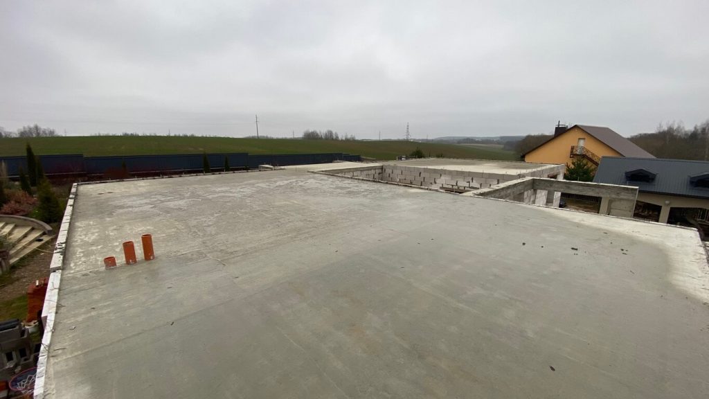 Заливка плиты перекрытия