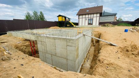 Фундамент с цокольным этажом