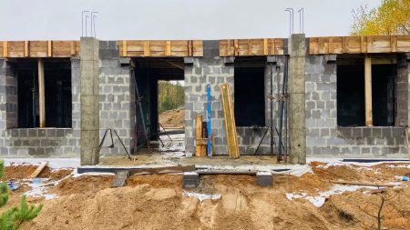 Заливка монолитного перекрытия