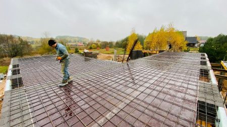 Заливка монолитного перекрытия