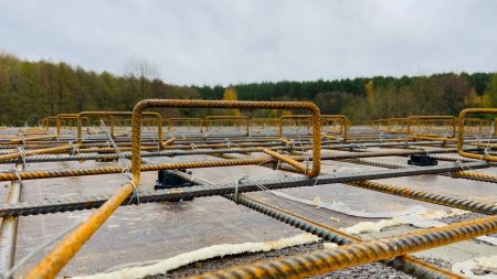 Заливка монолитного перекрытия