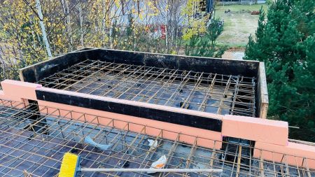 Заливка монолитного перекрытия