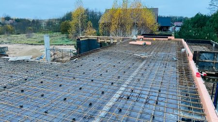 Заливка монолитного перекрытия