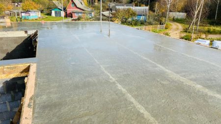 Заливка монолитного перекрытия