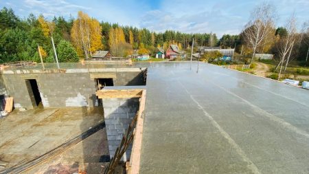 Заливка монолитного перекрытия