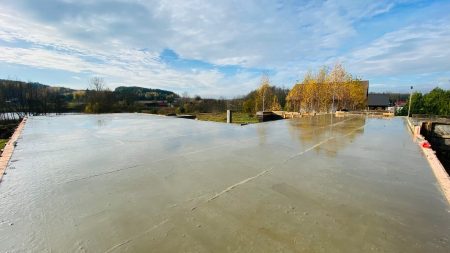 Заливка монолитного перекрытия
