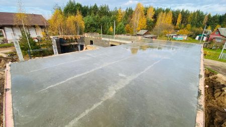 Заливка монолитного перекрытия