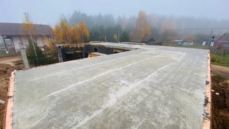 Заливка монолитного перекрытия