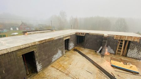 Заливка монолитного перекрытия