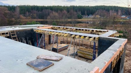 Заливка монолитного перекрытия