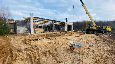 Заливка монолитного перекрытия