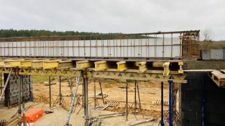 Заливка монолитного перекрытия