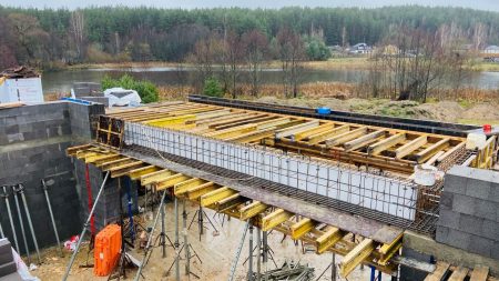 Заливка монолитного перекрытия