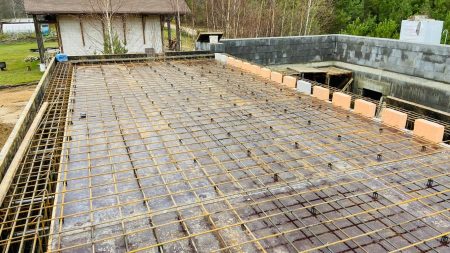 Заливка монолитного перекрытия