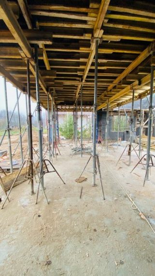 Заливка монолитного перекрытия