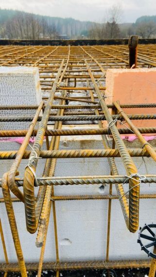 Заливка монолитного перекрытия