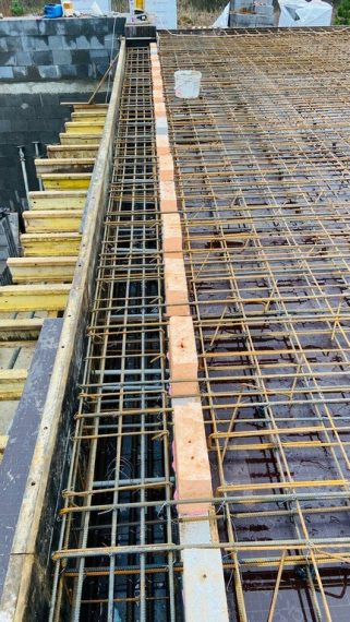 Заливка монолитного перекрытия