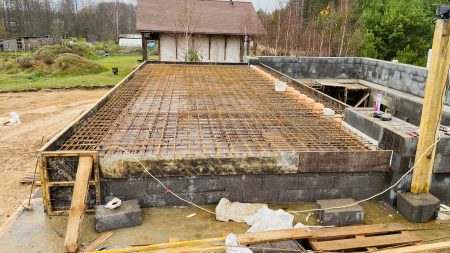 Заливка монолитного перекрытия
