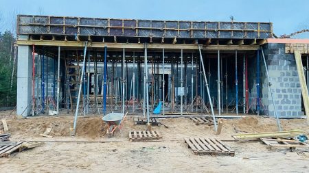 Заливка монолитного перекрытия