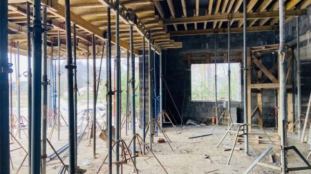 Заливка монолитного перекрытия