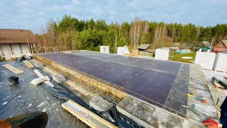 Заливка монолитного перекрытия