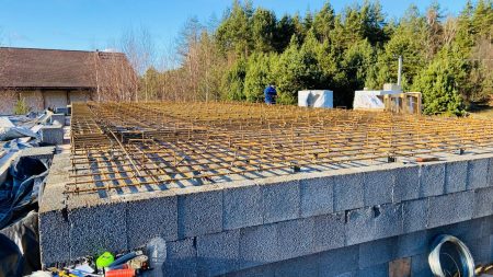 Заливка монолитного перекрытия