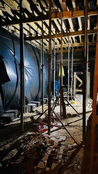 Заливка монолитного перекрытия