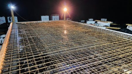 Заливка монолитного перекрытия