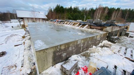 Заливка монолитного перекрытия
