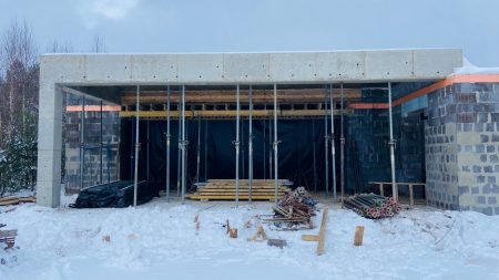 Заливка монолитного перекрытия