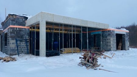 Заливка монолитного перекрытия