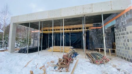 Заливка монолитного перекрытия