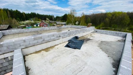 Заливка монолитного перекрытия