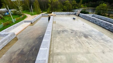 Заливка монолитного перекрытия