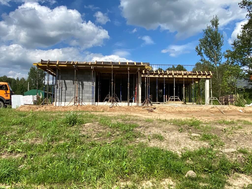 Заливка монолитного перекрытия