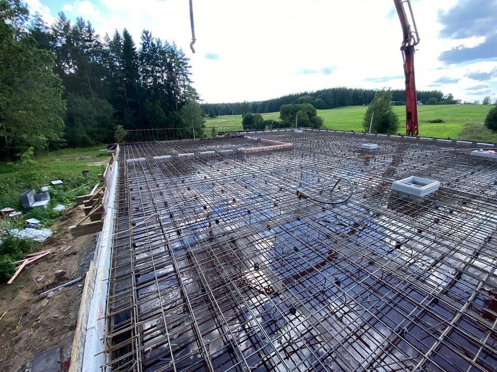 Заливка монолитного перекрытия