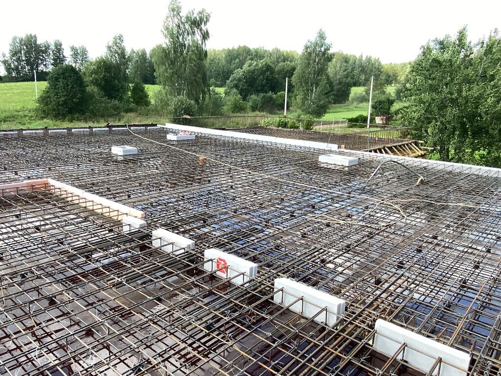 Заливка монолитного перекрытия