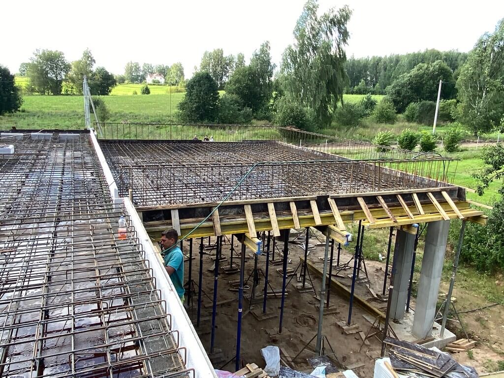 Заливка монолитного перекрытия