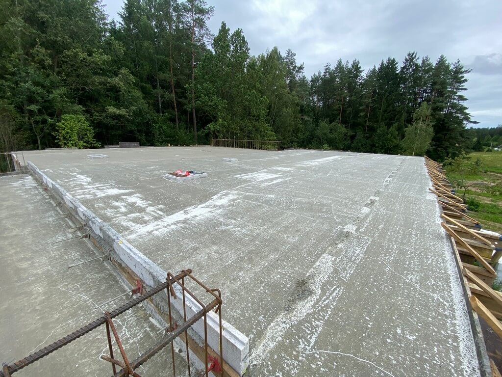 Заливка монолитного перекрытия