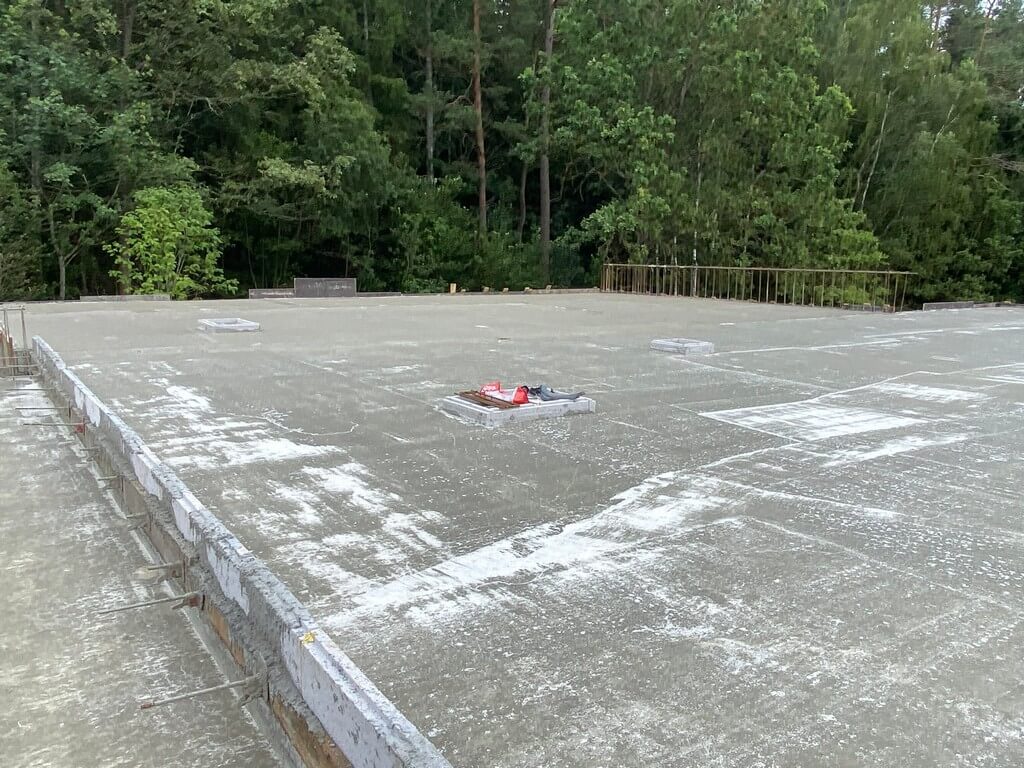 Заливка монолитного перекрытия