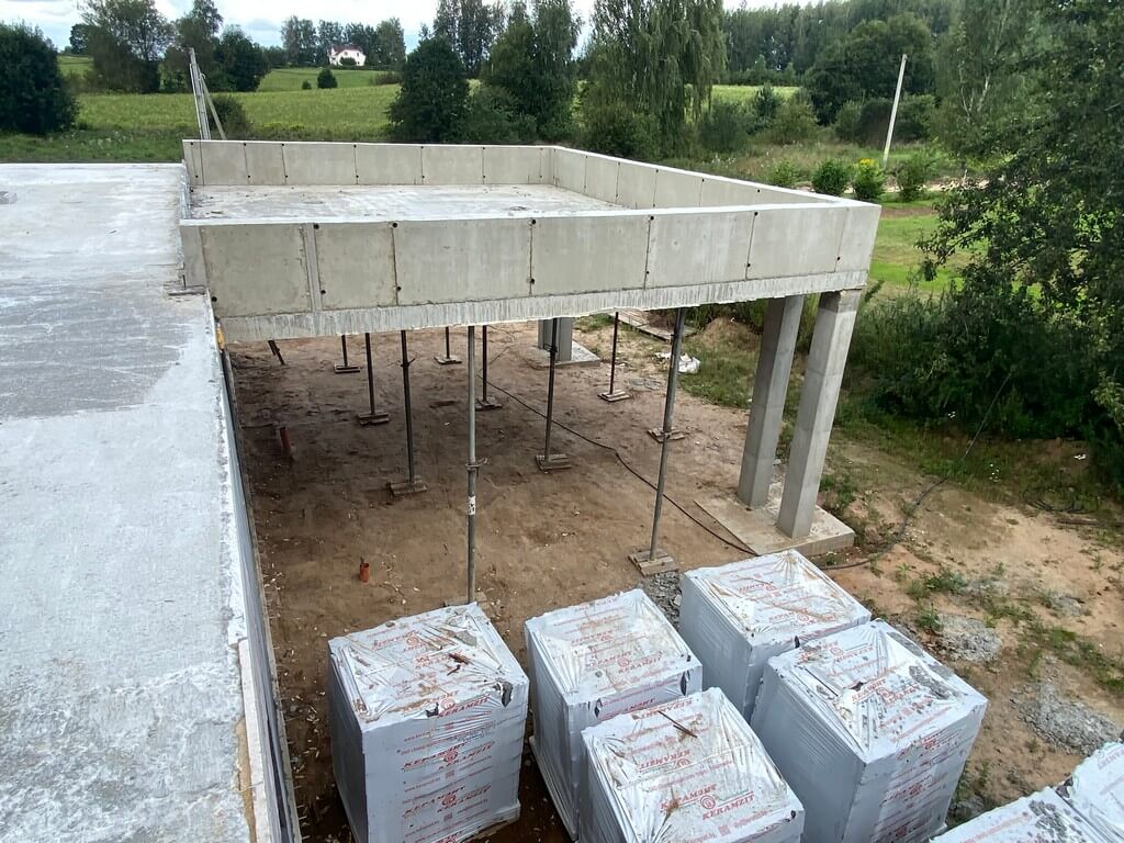 Заливка монолитного перекрытия