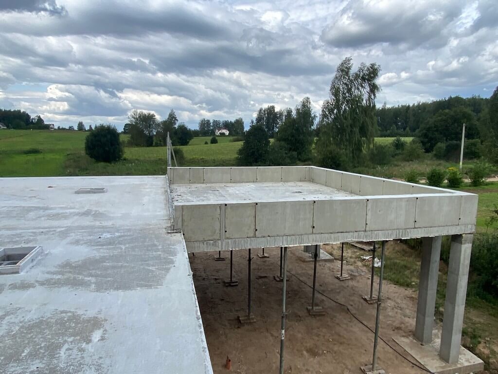 Заливка монолитного перекрытия