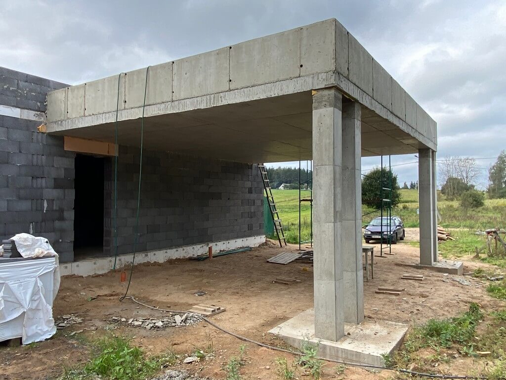 Заливка монолитного перекрытия